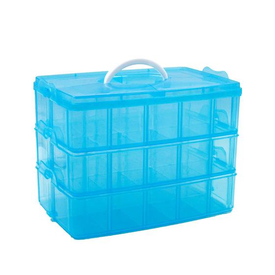 Imagem de Caixa Organizadora Retangular 26X16Cm Em Plastico Unidade