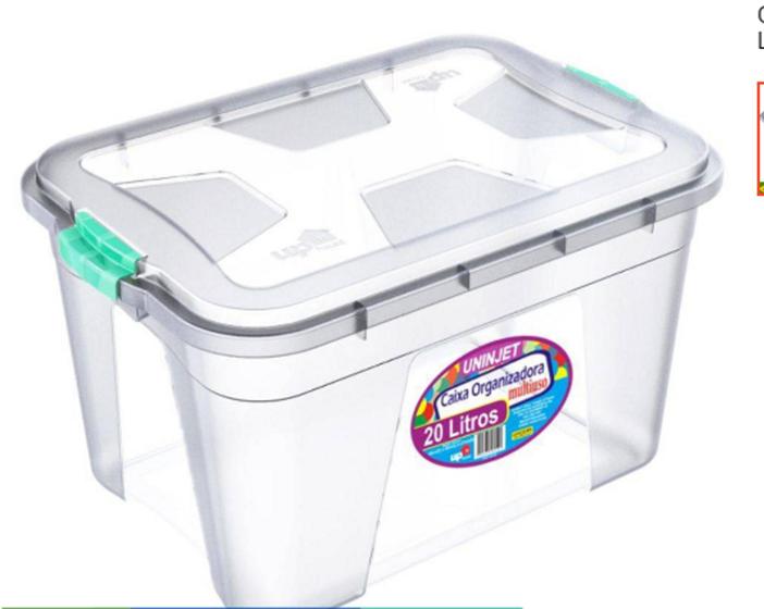 Caixa Organizadora Transparente Multiuso com Tampa e Trava 20 Litros é boa?