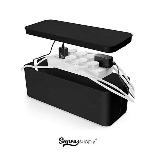 Caixa P/ Proteger E Organizar Tomadas Fios Cabos 23cm Preto é boa?