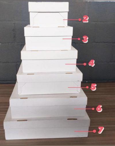 Imagem de Caixa papelão para bolos tampa e fundo N.6 ( 49 x 40,5 x 12 ) - 25 Unidades