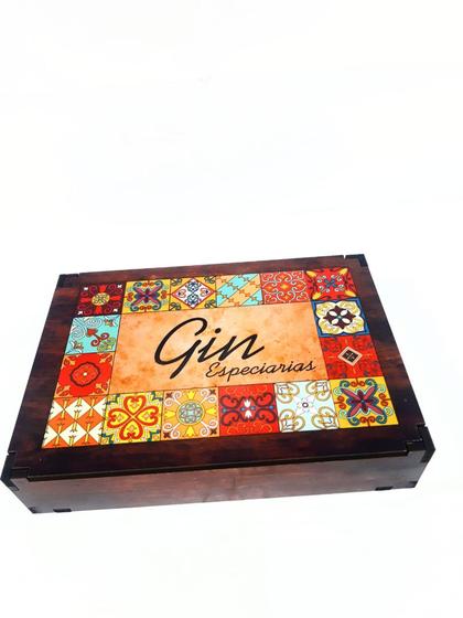 Imagem de Caixa para especiarias de gin tonica em mdf 6 x 20 x 29