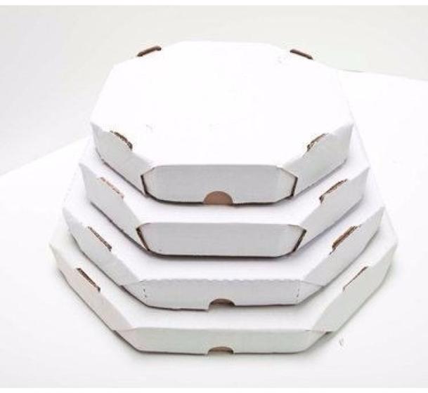 Imagem de Caixa para pizza branca diversos tamanhos c/25unidades