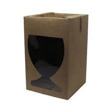 Imagem de Caixa para taça gourmet com visor cor kraft com 1 un patchii