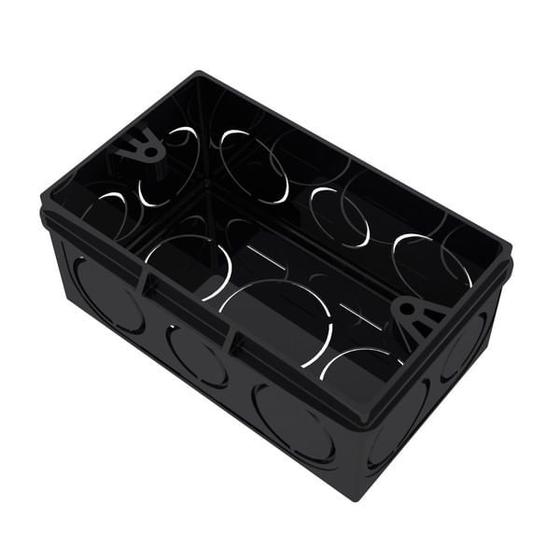 Caixa Passagem Embutir Pvc Preta 4x2" - Tigre - 33042841 - Unitário Menor preço em Caixa Passagem Embutir Pvc Preta 4x2" - Tigre - 33042841 - Unitário