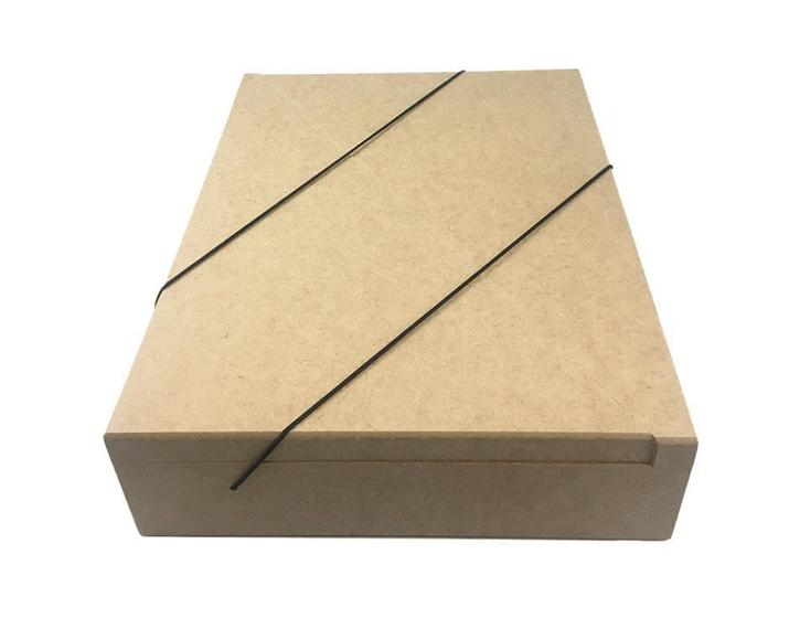 Imagem de Caixa Pasta Articulada Com Elástico G De Mdf Documentos