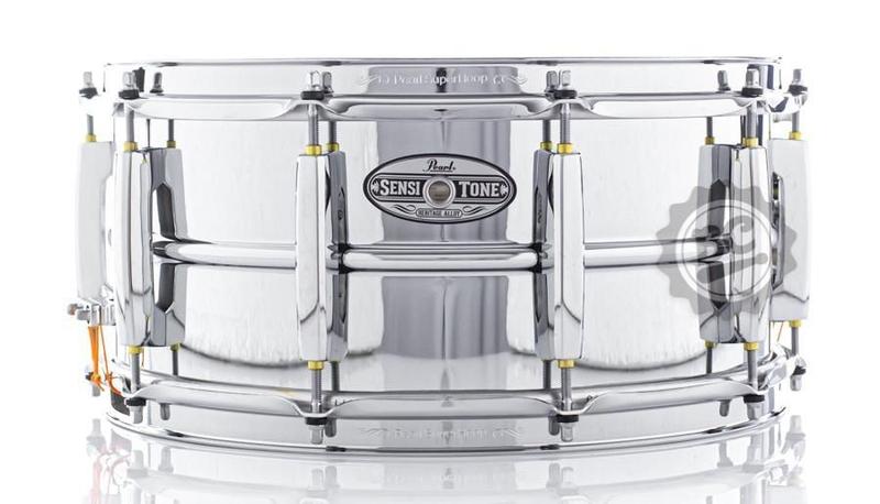 Imagem de Caixa Pearl Sensitone Elite Series Beaded Seamless Steel Shell 14x6,5 STH1465S com Pele Remo Top USA