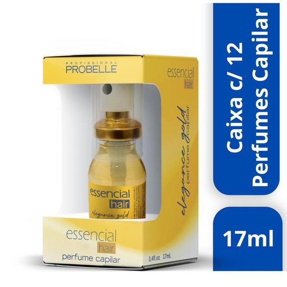 Imagem de Caixa Perfume Capilar ELEGANCE GOLD 12x17ml Probelle 