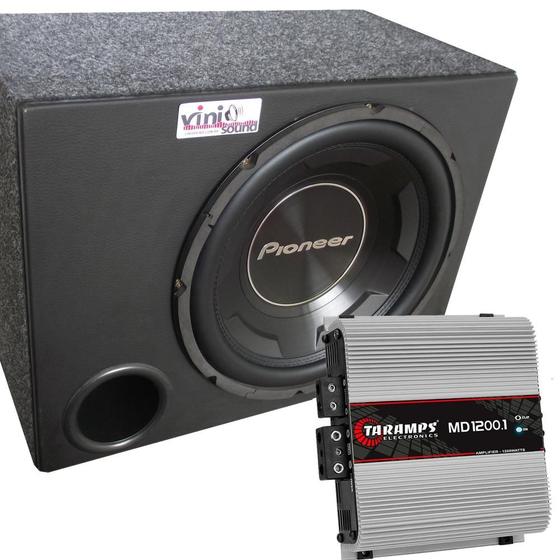 Imagem de Caixa Pioneer Ts-W3090br 600WRMS 12 Pol + Módulo Taramps