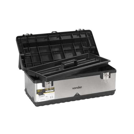Imagem de Caixa Plástica com Reforço Inox Baú  CBI 025  - Vonder
