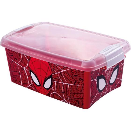 Imagem de Caixa Plastica Multiuso Homem ARANHA C/TRAVA 4,2L.