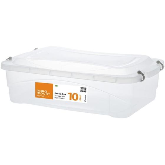 Imagem de Caixa Plástica Multiuso Pratic BOX 10L 41X29X14CM