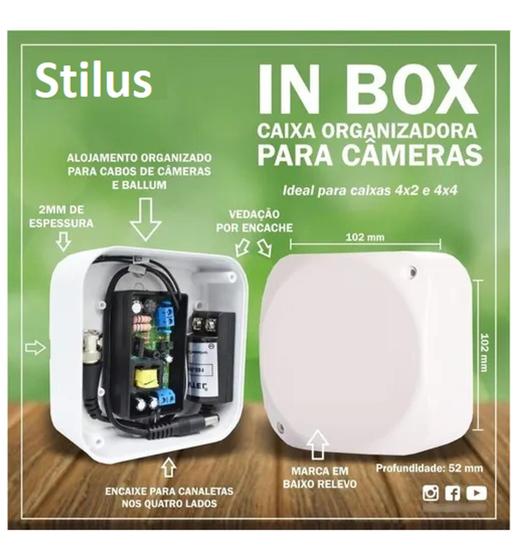 Imagem de Caixa Plastica Organizadora Camera Cftv Parafuso (kit 4 Pçs)  3584