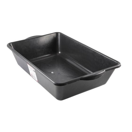 Imagem de Caixa Plástica Preta Retangular Massa 20 Litros Valeplast