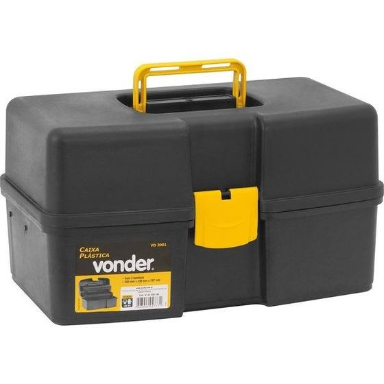 Imagem de Caixa plastica vd-2001 com 02 bandejas vonder