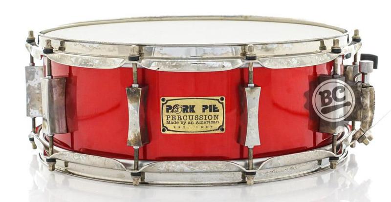 Imagem de Caixa Pork Pie Aged Firethorne Red Maple 14x5,5 com hardware envelhecido incendiado (Made in USA)