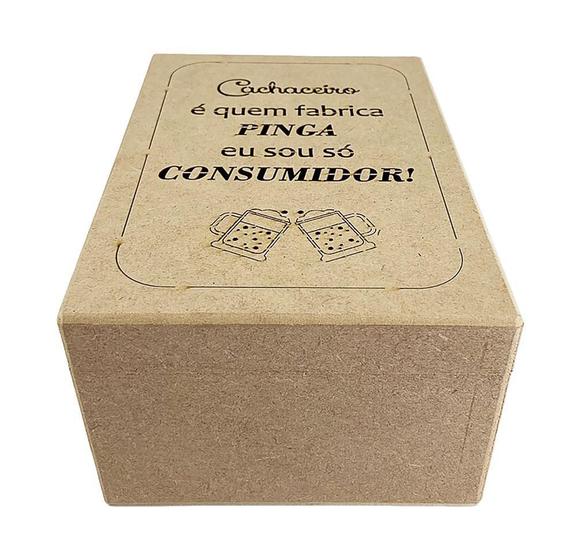 Imagem de Caixa Porta Caneca Com Fecho A Laser Escrita 20X14X10