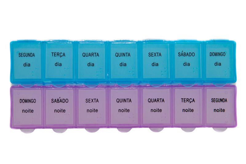 Caixa Porta Comprimidos Semanal Dia e Noite 2x Ao Dia Menor preço em Caixa Porta Comprimidos Semanal Dia e Noite 2x Ao Dia