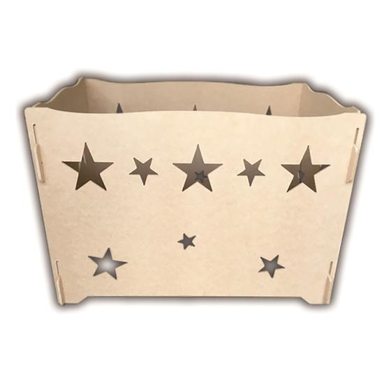 Imagem de Caixa Porta Presentes Estrela Em Mdf Provençal Para Decoração Festas