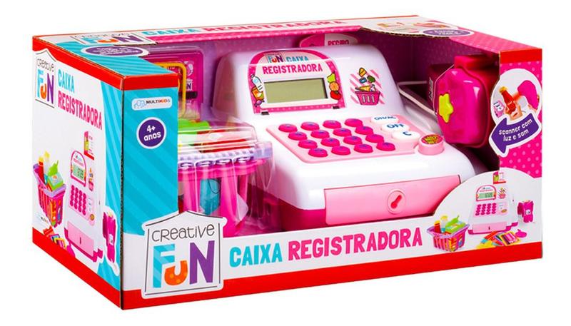Imagem de Caixa Registradora Completa Infantil Multikids Br387 Rosa / Rosa