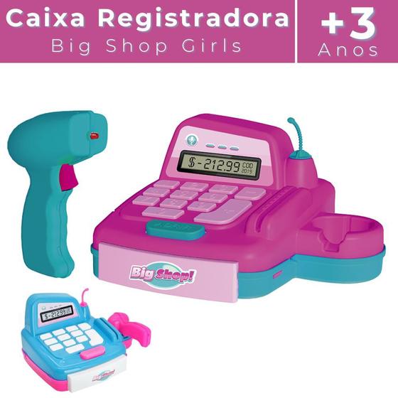 Imagem de Caixa Registradora De Brinquedo Infantil C/ Acessórios E Som