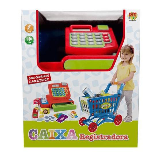 Imagem de Caixa Registradora Hora das Compras com Carrinho DM Toys