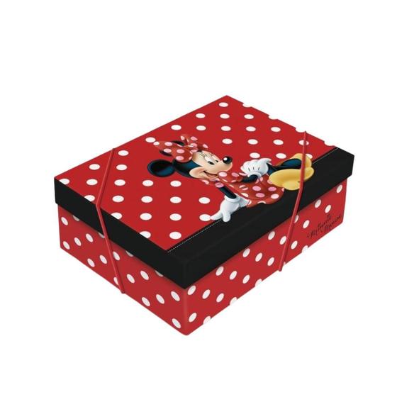 Imagem de Caixa Retangular Com Tampa Minnie Médio - Cromus