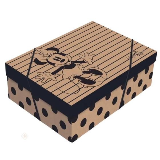 Imagem de Caixa Retangular Kraft Com Tampa Minnie M - Cromus
