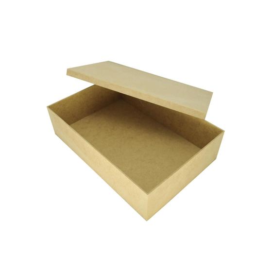 Caixa Retangular Tampa de Sapato 20x15x10 Mdf Madeira Menor preço em Caixa Retangular Tampa de Sapato 20x15x10 Mdf Madeira