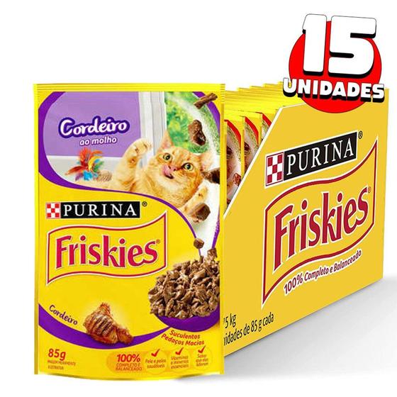 Caixa Sache Purina Friskies Para Gatos Sabor Cordeiro 15un Menor preço em Caixa Sache Purina Friskies Para Gatos Sabor Cordeiro 15un