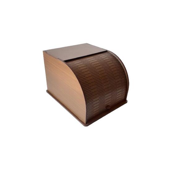 Caixa Sanfonada Tampa Corrediça Porta Pão 27,5x23x18 Pintado Gel - Mdf Madeira Menor preço em Caixa Sanfonada Tampa Corrediça Porta Pão 27,5x23x18 Pintado Gel - Mdf Madeira