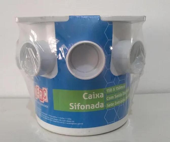 Imagem de Caixa sifonada 150x150x50 com grelha quadrada