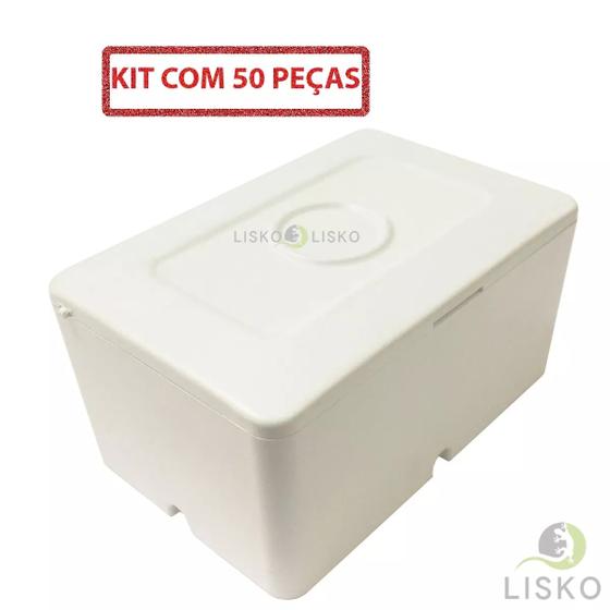 Imagem de Caixa Sobrepor Cftv Mini Branca 9x6x4,5cm