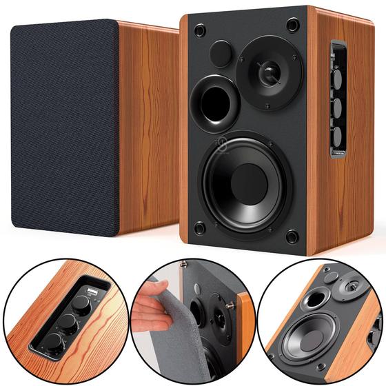 Caixa Som 100W Alto Falante Monitor Bluetooth 2.0 Auxiliar Menor preço em Caixa Som 100W Alto Falante Monitor Bluetooth 2.0 Auxiliar