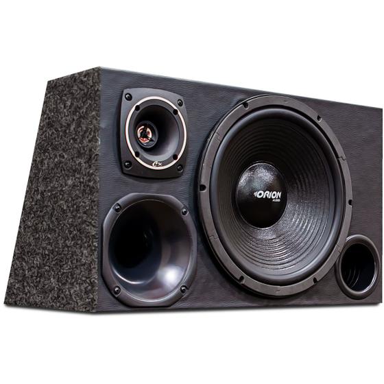 Imagem de Caixa Som Automotivo Trio Completa Falante Subwoofer 12 polegadas 200w