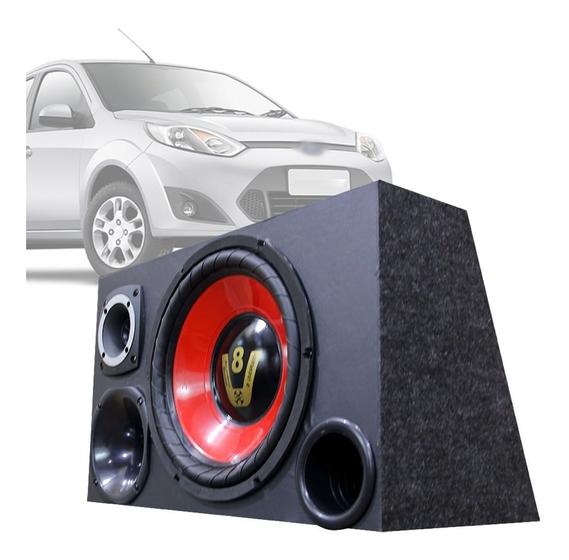 Imagem de Caixa Som Automotivo Trio Completa Subwoofer Ford Fiesta