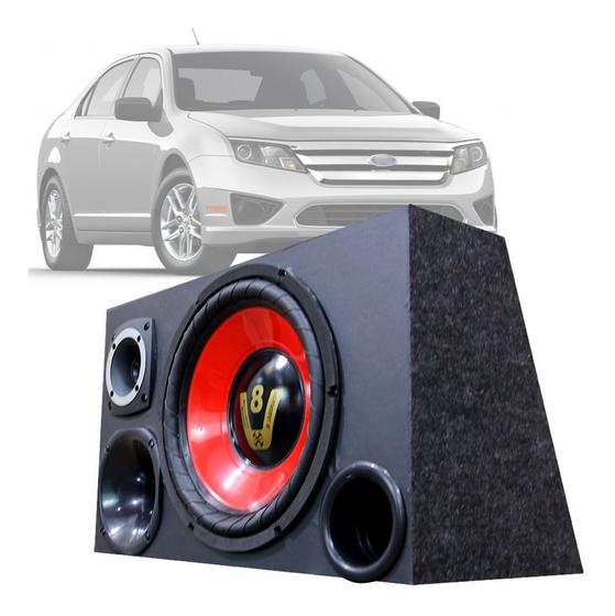 Imagem de Caixa Som Automotivo Trio Completa Subwoofer Ford Fusion