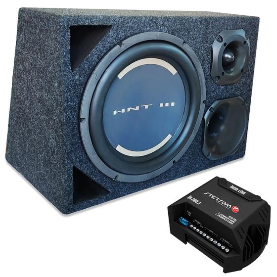 Caixa Som Automotivo Trio Sub 12 Pol 200w Rms Hiken + Módulo - Caixa de ...