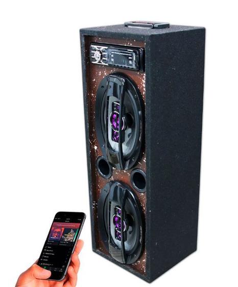 Imagem de Caixa Som Bluetooth Usb Ativa Modulo Taramps Pioneer 6x9