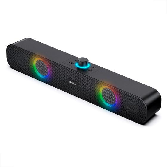 Imagem de Caixa Som Caixinha Pc Computador Notebook Potente Led Bluetooth Bivolt