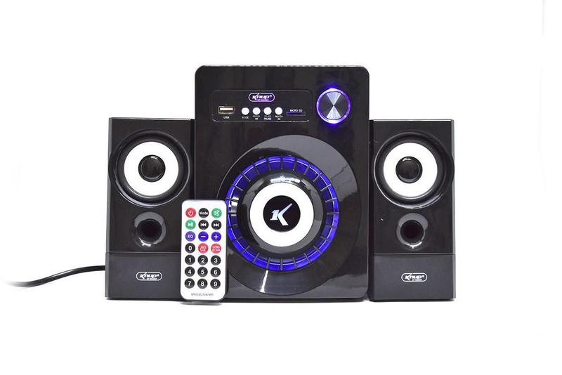 Imagem de Caixa Som Cartão/Pen Drive/Controle 16W Subwoofer Kp-6022Bh