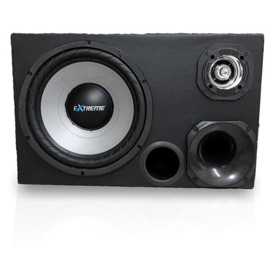 Imagem de Caixa Som Dutada 400wrms Trio Subwoofer 12 + Corneta Tweeter