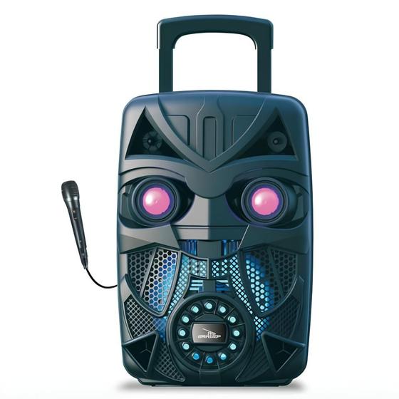 Imagem de Caixa Som Grasep Grande Com Bluetooth Usb Radio Fm E Microfone