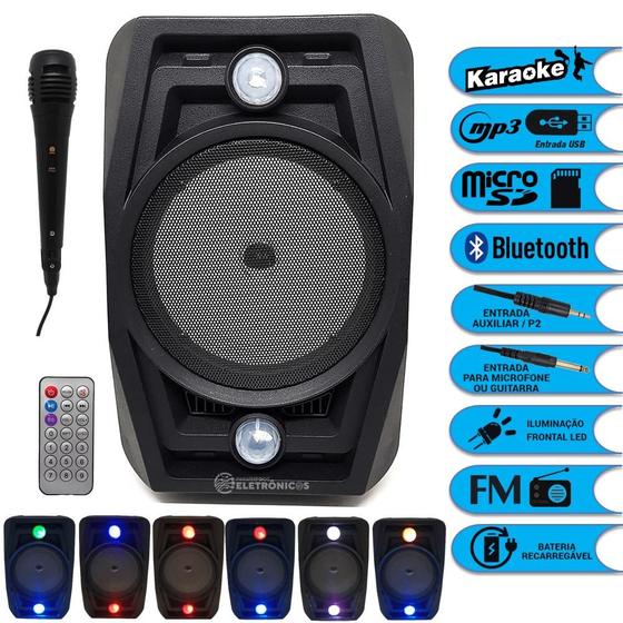 Imagem de Caixa Som Hi-fi 15w Com Microfone Bluetooth 5.0 DBH6103