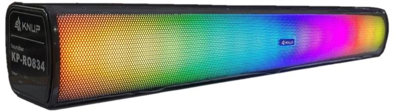 Imagem de Caixa Som Soundbar Gamer Bluetooth Computador Pc Led Rgb 16W