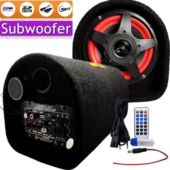 Caixa Som Subwoofers Bazuca Bluetooth Multifunção Completo Super Som