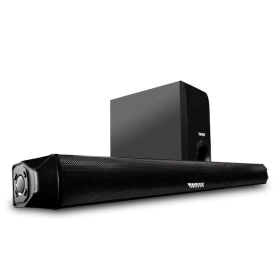 Imagem de Caixa soundbar+subwoofer 2.1 infinity 8  com bluetooth e usb 150w com controle remoto bivolt - Novik