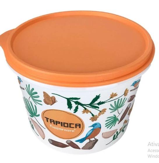 Imagem de Caixa Tapioca Floral Tupperware 1,6 kg