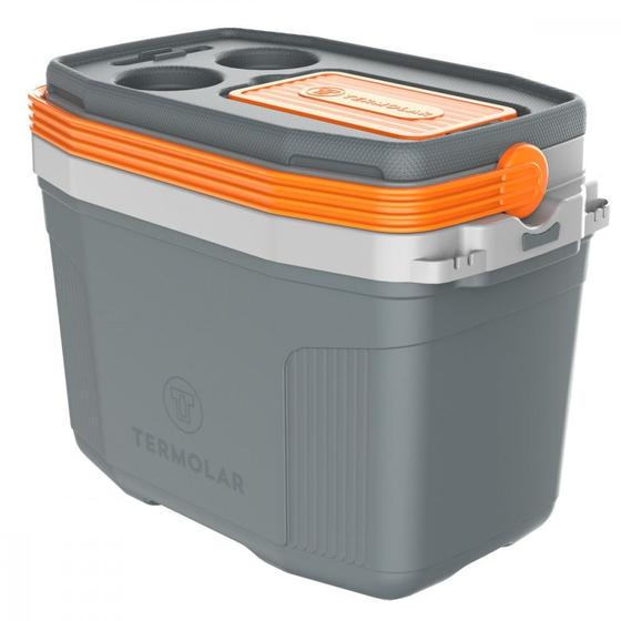 Imagem de Caixa térmica 20 litros com alça cinza 3501CI - SUV 20L - Termolar