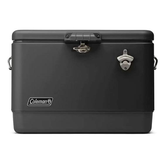 Caixa Térmica 54QT 51L Aço Inoxidável All Black Coleman Menor preço em Caixa Térmica 54QT 51L Aço Inoxidável All Black Coleman