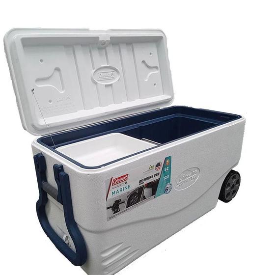Caixa Térmica Branca Marine Coleman 82 Qt Com Rodas - Cooler Térmico ...